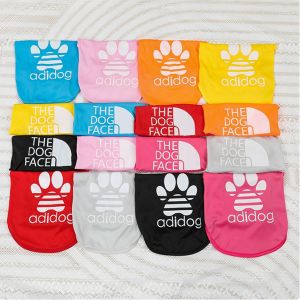 HATELI Pet Dog Vest Shirt Letter Printing Puppy Clothes Cotton Small Dog French Bulldog T-shirt Vest Pullover Clothes