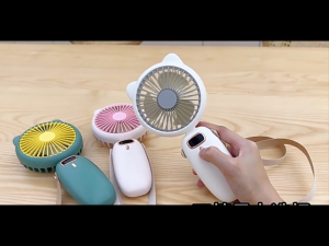 Advance Kipas Angin Portable mini Genggam cute Bisa Dilipat Kipas LED Display Dengan lanyard SF-804