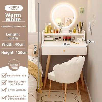 Compact Modern Minimalist Vanity Table 60cm