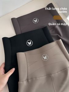 MiiOW | Quần Leggings Cá Mập Ấm Áp và Dày cho Phụ Nữ có Đai Cao Kiểm Soát Bụng và Thiết Kế Yoga