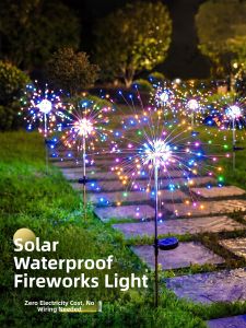 BEAUTY IN THE LIGHT | Solar Waterproof Firework Garden Light