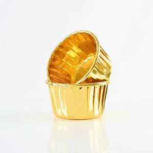 50PCS Aluminum Foil Cake Baking Cups Cupcake Liner Premium Cupcake Liner Shiny Aluminum Liner Baking Cups for Party