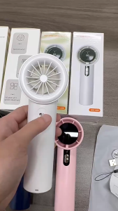 Quạt Cầm Tay Mini 638 Mới 2025 Tốc Độ Cao Pin Khỏe Tặng Dây Treo & Cáp Sạc Bền Bỉ