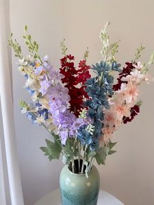 Hoa phi yến giả 86cm 1 cành 2 nhánh hoa phủ nhung mềm mịn trang trí phòng khách sang trọng decor tiệc cưới sự kiện