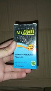 My Well Vitamin D3 1000 IU suplemen kesehatan dan memelihara daya tahan tubuh - 20 tablet