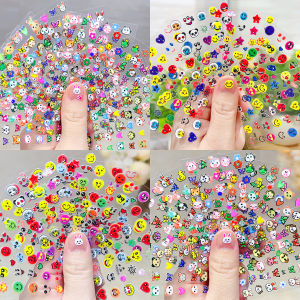 Childrens Cartoon Nail Stickers Little Girl Finger Nail Art Glow in the Dark Rabbit Design Easy Apply Removable Decals
