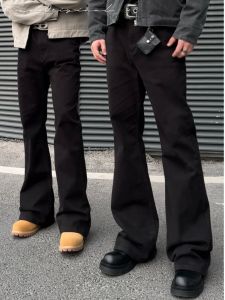 Slimming Straight Leg Black Jeans Casual Mens Jeans Versatile Classic Straight Fit Youthful Trendy Wear All Seasons