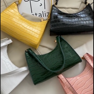 SKM Elegant Crocodile Pattern Small Shoulder Handbag BG491 BG504 Beg Perempuan