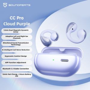 SoundPEATS | Clip-On Open-Ear Sport Bluetooth Headphones