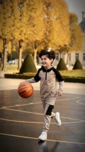 Bộ đồ thu đông cho bé trai size đại Bigfox Miss Meow áo hoodie có mũ quần jogger túi hộp 8-15 tuổi