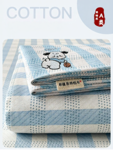 Kiss Dear | A Class Pure Cotton Old Coarse Fabric Bed Set