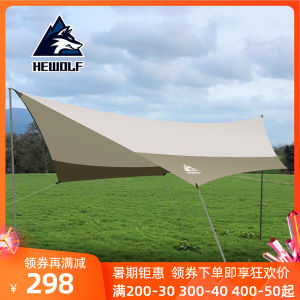 Outdoor Sun-Proof Canopy Tent Oxford Cloth Windproof Rain-Proof Beach Park Camping Picnic College Style Leisure Large Pergola