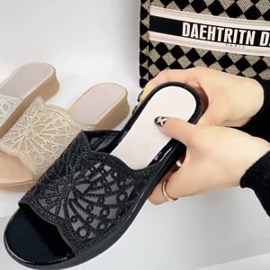 PROMO BIG SALE Sandal Wedges wanita- Sandal Wanita Terbaru-Sandal murah -Sandal Calbi Terbaru 7 cm Style Korean-sandal ibu ibu kondanga termurah Model Calbi