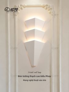 WEIXIANG | Creative French Plaster Wall Light For Background Wall Minimalist Ambience