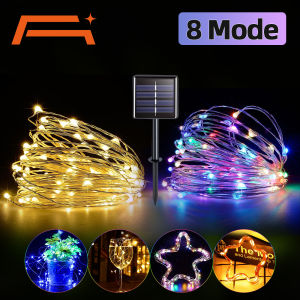 Solar String Fairy Lights 12m 100LED/32M 300 LED Waterproof Outdoor Garland Solar Power Lamp Christmas For Garden Decoration