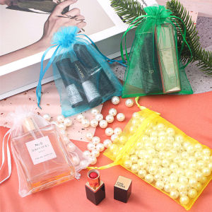 50 ชิ้น เครื่องประดับถุงเก็บของ ถุงมีเชือกผูกปากถุงปรับได้กระเป๋าใส่ลูกอมกระเป๋างานถุงของขวัญขายส่ง