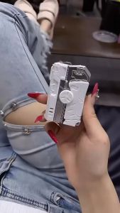 Bật lửa độc lạ hình súng quay cá tính có đèn