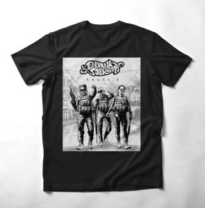 kaos distro ENDANK SOEKAMTI angka 8 - kaos band