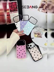 Casebang | [Morandi color] CASEBANGx polka dot stars suitable for iPhone18ProMax/18Pro/17ProMax/17Pro/16promax/15 detachable magnetic Apple phone case