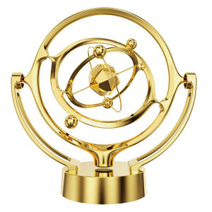 Electronic Perpetual Motion Model Desktop Decor Rotating Magnetic Swinger Celestial Newton Pendulum Home Office Desk Ornament