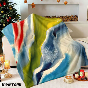 Beast Kingdom | Watercolor Swirl Art Winter Summer Flannel Blanket Throw Fleece Soft Fuzzy Plush Cozy Fleece Blankets for Sofa Ideal Gifts