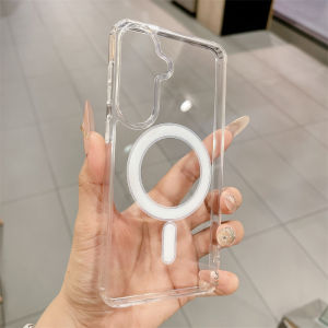 Original For Magsafe Magnetic Clear Case for Samsung Galaxy S26 S25 S24 S21 FE S22 S23 Ultra Plus A17 A16 A55 A36 A07 A54 Cover