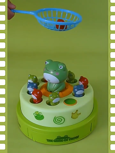 Bouncing Frog Action Toy | Catching the Jumping Frog | Kids Reaction | Early Development Toys | Spin Musical Toy
