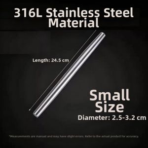 BAICHANG | Stainless Steel Food Grade Rolling Pin Small