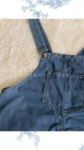 【READYSTOCK】Overall dress suspender denim dress  现货牛仔背带裙 背带裙 牛仔吊带裙 显瘦 休闲裙女 牛仔背带裙 学院风女装 减龄 遮肉港风牛仔裙 复古牛仔裙
