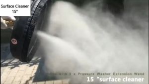 13 inch High Pressure Washer Surface Cleaner Rotary Flat Patio Surface Washer Round Disk Surface Cleaner