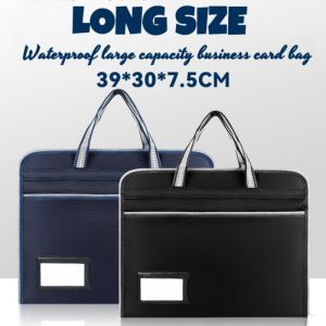 Thick Long Envelope File Bag Envelope File Bag Portfolio Handbag Document Bag Large Capacity 39*30CM