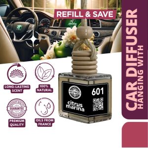 Aroma Bella 601 CITRUS MARINA Aromique Signature Eco-Hanging Diffuser Car Diffuser Air Freshener