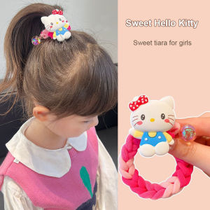 สายรุ้งสีเชือกถักผมเด็กน่ารัก การ์ตูนตูกตายางรัดสำหรับสุภาพสตรี ราคาเสร็จสิ้น