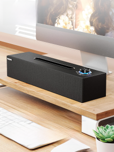 Philips Spa3808 Wooden Computer Audio Mobile Phone Bluetooth Speaker Desktop Computers and Laptop Multimedia USB For Home