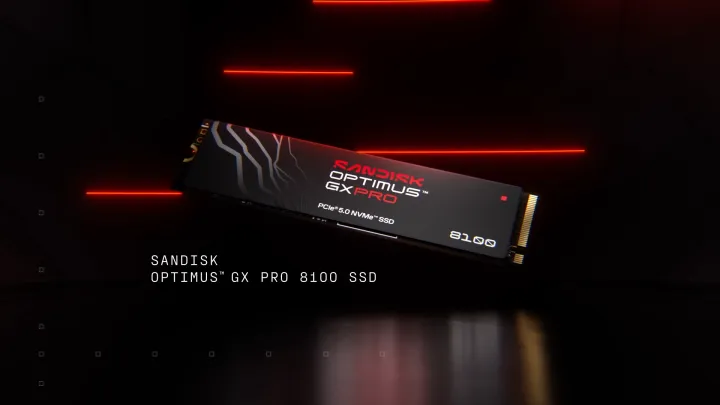 SANDISK Optimus™ GX PRO 8100 PCIe® 5.0 NVMe™ SSD (1TB/ 2TB)