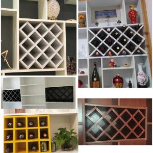 Wine Storage Rack Wall-Mountable Display Shelf Custom