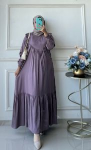 Dress Rempel Twill//Gamis Twill Polos//Dress Rempel Polos