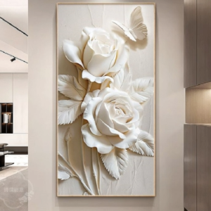 Modern Luxury Wall Mural HD Waterproof Vertical Entrance Hall Decor