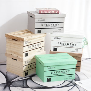 Wooden Frame Supermarket Display Solid Wood Storage Box Fruit Wooden Box with Lid Wooden Box Sundries Storage Basket Decoration Wooden Case