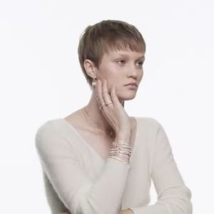 💖Swarovski💖 Exquisite rose gold diamond bracelet S925 sterling silver womens fashion bracelet hypoallergenic non-allergenic Valentines Day gift birthday gift for girlfriend bestie