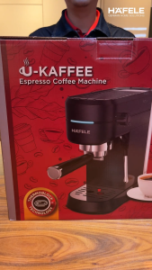 Hafele U-KAFFEE Mesin Kopi Espresso 15 Bar Hitam - Coffee Machine / Espresso Maker Black