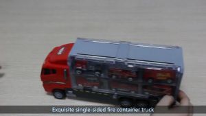 เล่นรถ Truck ผู้หญิง จุรถจิ๋ว สีแดง 6 คัน (BWJ079) Mini Alloy Diecast Engineering Toy Vehicles