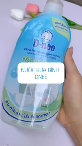 Nước súc rữa bình sữa núm vú rữa rau củ quả cho bé Dnee Thái Lan 600ML