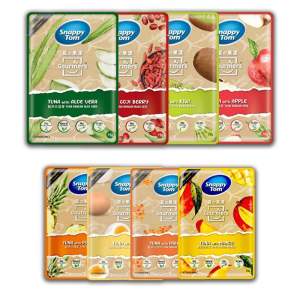 Pate Trái Cây Snappy Tom Gourmers Series túi 70g  Combo Thùng 24 lon Mix Đủ Vị