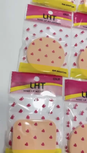 Spon bedak lusinan spon bulat kotak isi 12 pcs