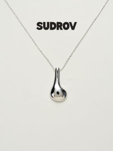 Minimal Elegant Music Note Sterling Silver Pendant Necklace