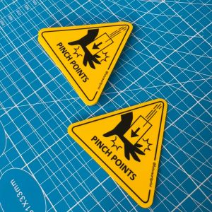 Pinch Points. Sign Label Notice Signage. Notice. Triangle. Laminated Waterproof Scratch Resistant. Suitable for Indoor and Outdoor.