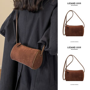 Summer Fashion Retro Small Crossbody Pillow Bag Womens Handbag Soft Surface Single Shoulder Strap Zipper Closure PU Leather