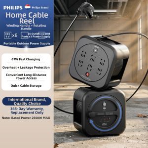 Philips | Dải ổ cắm điện ngoài trời 10m