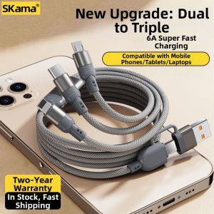 SKAMA | Fast Charging Multi-device Compatible Data Cable Type-C USB 3-in-1